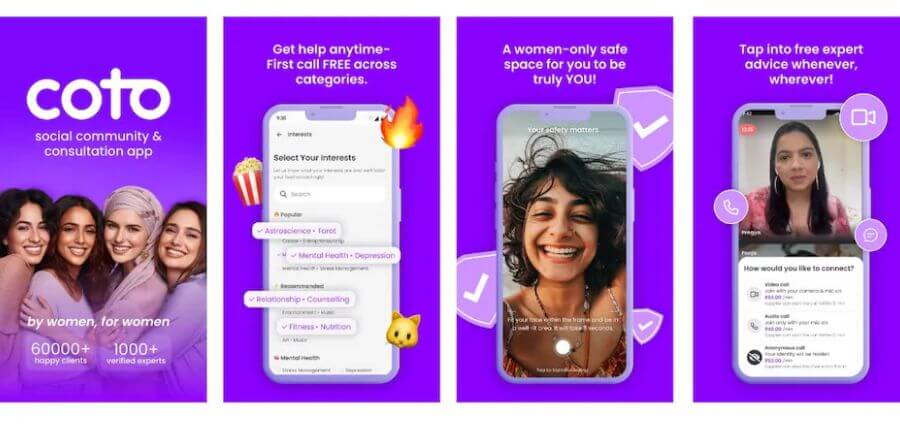 Read more about the article Live Consultations with AI-powered Matching Initiated on Women-centric coto App